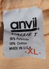 Vintage 90’s Anvil Single Stitch Colorful Neon Fish Shirt S.C. XL Apricot Color
