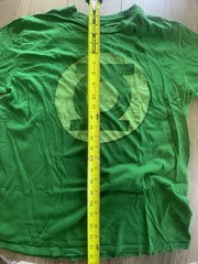 DC Comics Green Lantern Men’s XL Logo T-Shirt Kelly Green Distressed Graphic