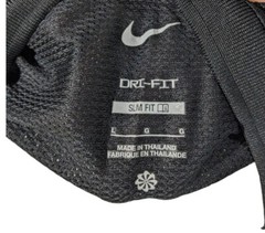 Nike Mens Workout Shirt Black White Tight Athletic Fit Short Sleeve Sports Gym