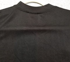 SH T Shirt Men’s Medium Solid Black Short Sleeve Crewneck Ribbed Stretch Smooth