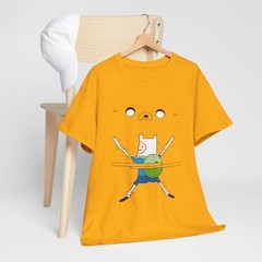 Adventure Time Finn and Jake Hugging Unisex T-Shirt, Jake the Dog and Finn S-5XL