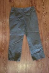 WOMENS MICHAEL KORS OLIVE GREEN CROPPED PANTS 4 *