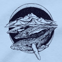 Wildlife T Shirt Narwhal Humpback Killer Whale Orca Dolphin Porpoise Fishing Tee