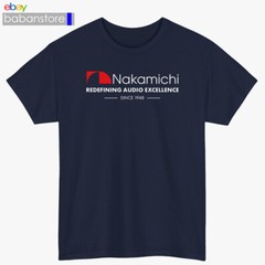 Nakamichi Audio Logo Black/White/Grey/Navy/Red/Light Blue T-Shirt Size S-5XL