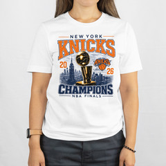 New York Knicks Graphic Tee Jersey Championship 2026 NBA Champs T-Shirt Retro