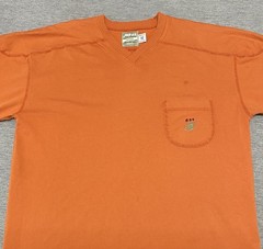 Vintage JNCO Jeans Shirt Pocket T Adult One Size Orange USA Made Mens XL 90s Y2K