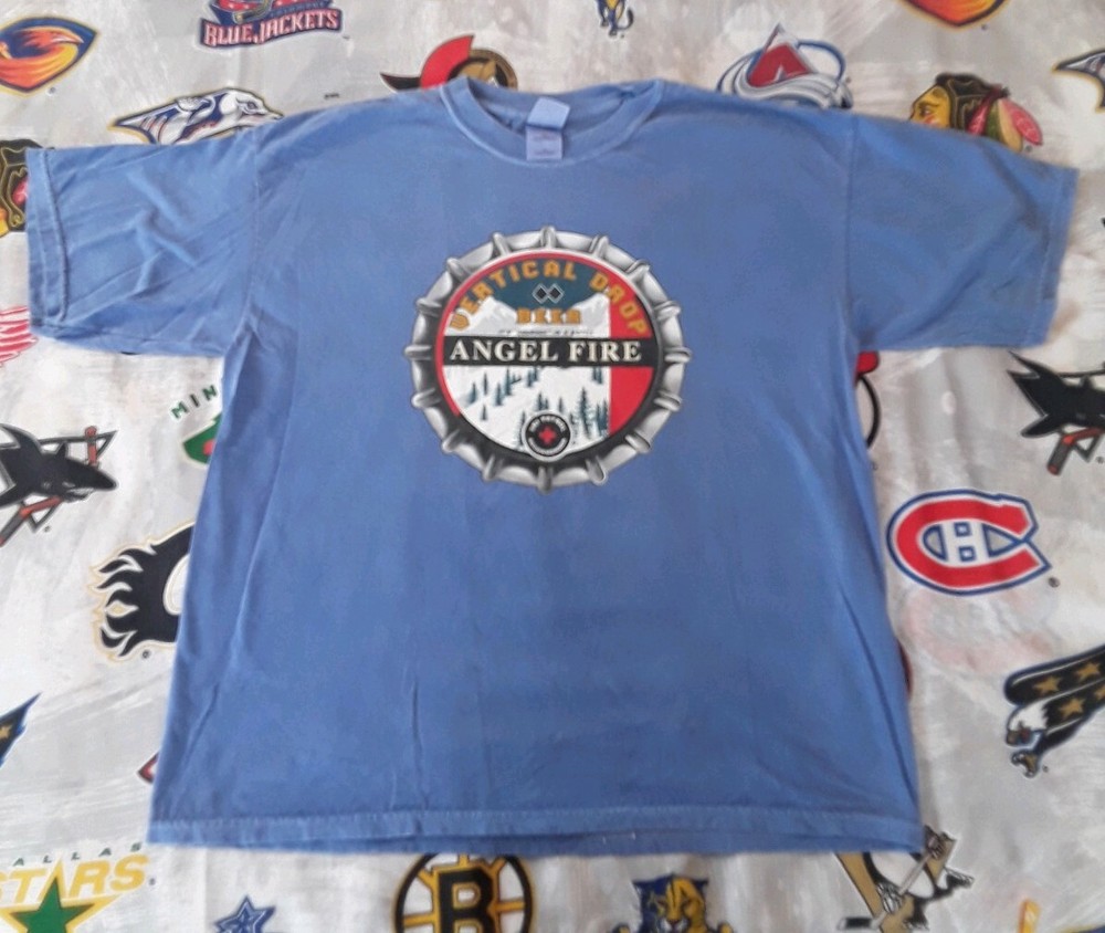Vertical Drop Beer Angel Fire NM T-Shirt tourist ski patrol recommended XL D5