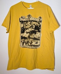 Men’s XL Beastie Boys 70’s Cop Sabotage Video Inspired Yellow Band Brass Monkey