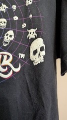 Vintage Wizard Wear Glow In The Dark Skulls Sz L 22×28 Rare Distressing