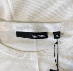 Murano Tee Shirt Mens XL White Short Sleeve Lightweight Micro Waffle Texture