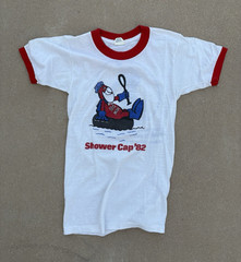 Sneakers Vintage 1982 34-36 White/Red bud man Budweiser college frat tee