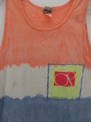 VTG Ocean Pacific Shirt Men Medium Orange OP Tank Top Artistic Surf Skate 80s *