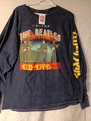 The Beatles Yellow Submarine Long Sleeve T-Shirt Mens Large NEW + TAG BLUE FAST