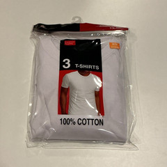 NWT Mace Giovanni 3-Pack Men’s M White Cotton Knit Crew Neck Tagless Tees