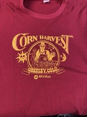 VTG Rare 80s Colorado Corn Harvest Greeley T Shirt Single Stitch Made In USA XL
