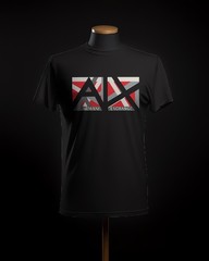 Armani Exchange Red/Black Logo Cotton Crew Neck Short Sleeve Men’s T-Shirt