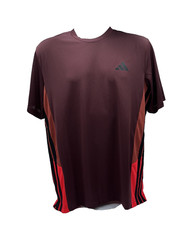 $35 Adidas Men’s Train Essentials Seasonal Colorblock Tee-Aurora Ruby-Medium-New
