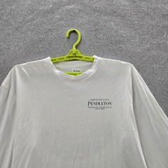 Pendleton Men Shirt XL White Graphic Long Sleeve