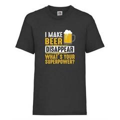 Beer Super Power What’s Yours Novelty T Shirt Various Colours And Sizes