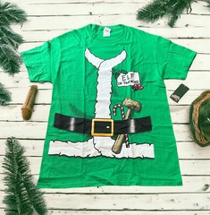 Fruit of the Loom Elf In Training Size Med T Shirt Cotton Green NWT Christmas