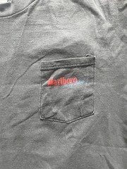 Vintage Tultex Marlboro Graphic T-Shirt Gray Cowboy Western Single Stitch Size L