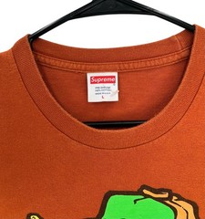 Supreme New York Molotov Kid Tee Rustic Orange T Shirt Mens Size Large L USA