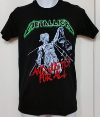 METALLICA… “AND JUSTICE FOR ALL”.. Black Unisex Graphic T- Shirt. SMALL TO 3XL