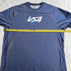 Nike Dri-FIT ADV USA Mens T-Shirt Breaking Blue FQ7114-491 Short Sleeve Large L