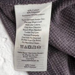 Eddie Bauer Mens Plum Waffle Knit Thermal Crew Neck Long Sleeve Shirt Large