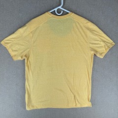 Hudson & Barrow Slim Men’s Size 2XL Solid Yellow Cotton Blend Crew-Neck T-Shirt