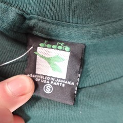 Diadora Shirt Mens Small Green Soccer Logo Outdoor Sports Exercise Gym Run New