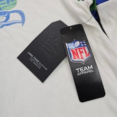 Junk Food Seattle Seahawks Long Sleeve Shirt Mens XL Blue Green spellout NFL