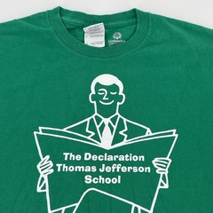 Thomas Jefferson School T-Shirt – Karen Fairbank WWKFD – Mens Small Tee EUC