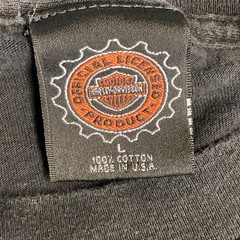 VTG Harley Davidson T-Shirt Black Lrg Biker Motorcycle Made In the USA See Pics