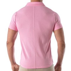 TOF PARIS T-Shirts Short-Sleeved Cotton Pique Shirt Pink 33
