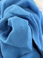 Justin Bieber Official Coachella 2026 Blue Bieber Hoodie Small DAMAGED with Cut