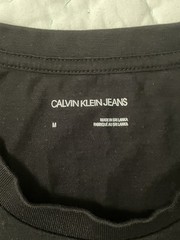 Calvin Klein Jeans T-Shirt – Black – Men’s Medium -100% Cotton – Sri-Lanka Made