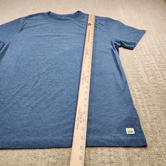 Vuori Strato Tech Tee Shirt Men Large Blue Performance Stretch Athleisure Soft