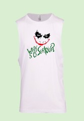MENS WOMENS TEE TSHIRT SLEEVELESS THE JOKER WHY SO SERIOUS BATMAN COOL FAN GIFT