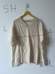 Mens Boho Linen Shirt Beige Relaxed Fit Resort Vacation Wear