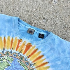VTG Liquid Blue Double-Sided World Map Globe Graphic T-Shirt Big Tall 6XL 6X