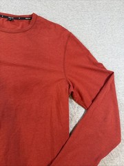 Public Rec Shirt Mens S Long Sleeve Orange Stretch