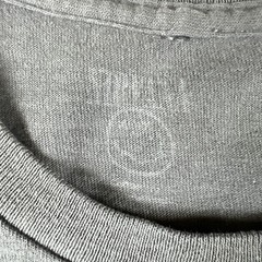 Nirvana Smiley Face Band T-Shirt Gray Yellow Logo Rock Tee Size M
