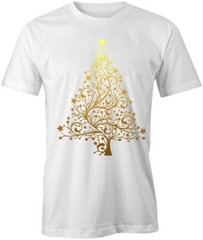 CHRISTMAS TREE TShirt Tee Short-Sleeved Cotton CLOTHING HOLIDAYS S1WCA175