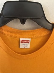 Supreme SS18 Spitfire Classic Swirl T Shirt Tee Bright Orange Red Black Mens L