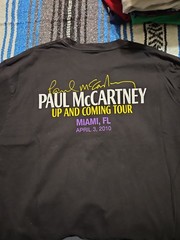 Paul McCartney Up and Coming Tour Miami FL 4/3/2010 Black Graphic Tee XL