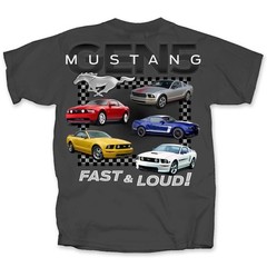 Joe Blow Ts Ford Mustang Gen 5 Fast & Loud Mens Gray T-Shirt 5th Boss 302 GT 5.0