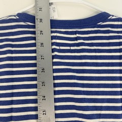 J.Crew Shirt Mens XL Blue White Stripe Slim Pocket Crewneck Tee Casual Top