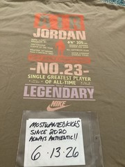 NWT Nike Air Jordan Flight Oversized T-Shirt Khaki & Iced Carmine Men’s Sz XXL