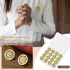 30 Pcs Armor of God Lapel Pins Christian Religious Pins Put on The Whole Chri…
